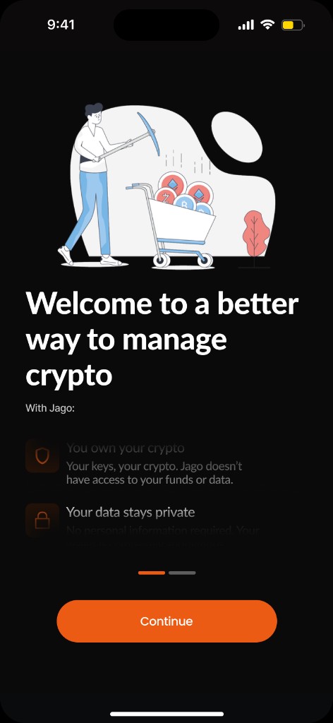 Onboarding - welcome slide