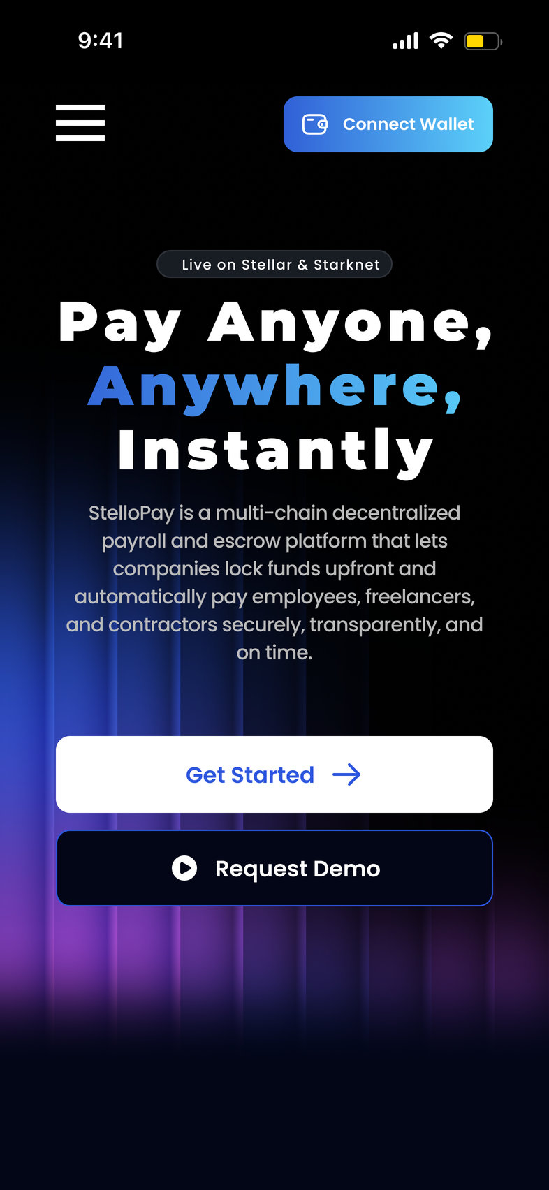 StelloPay mobile hero