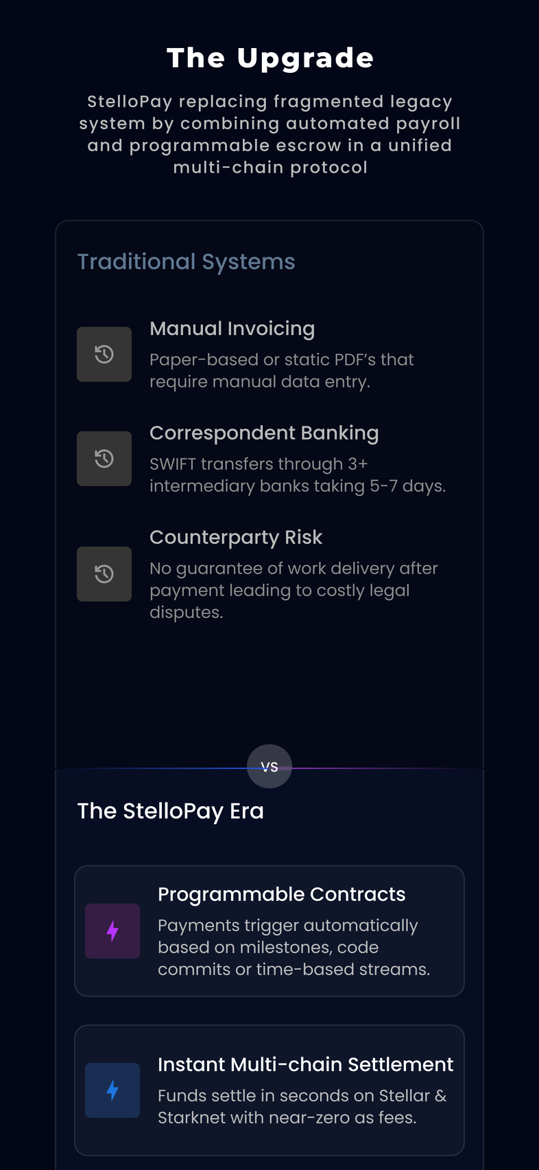 StelloPay mobile upgrade